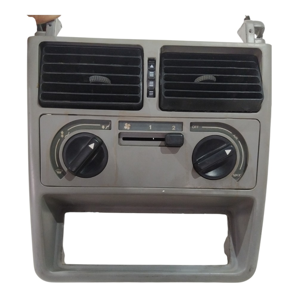 Moldura Painel Central Comando Ar Fiat Uno Mille 2005 Origin 1