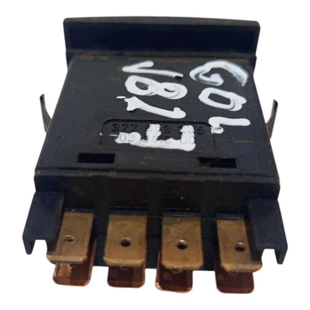 Botão Pisca Alerta Interruptor Saveir Gol Parati 1999 A 2005 Preto E Vermelho 2