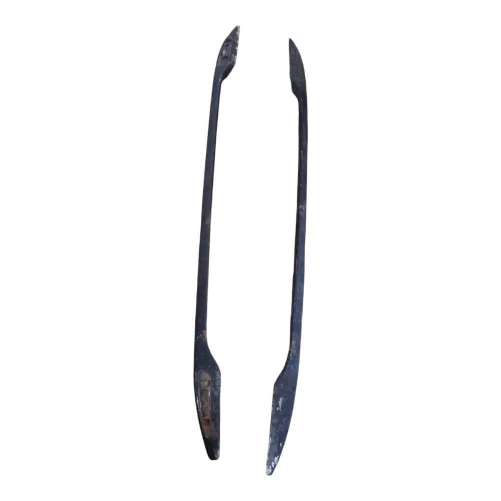 Par Rack Teto Fiat Palio Weekend 1998 1999 A 2002 Detalhes Preto 1