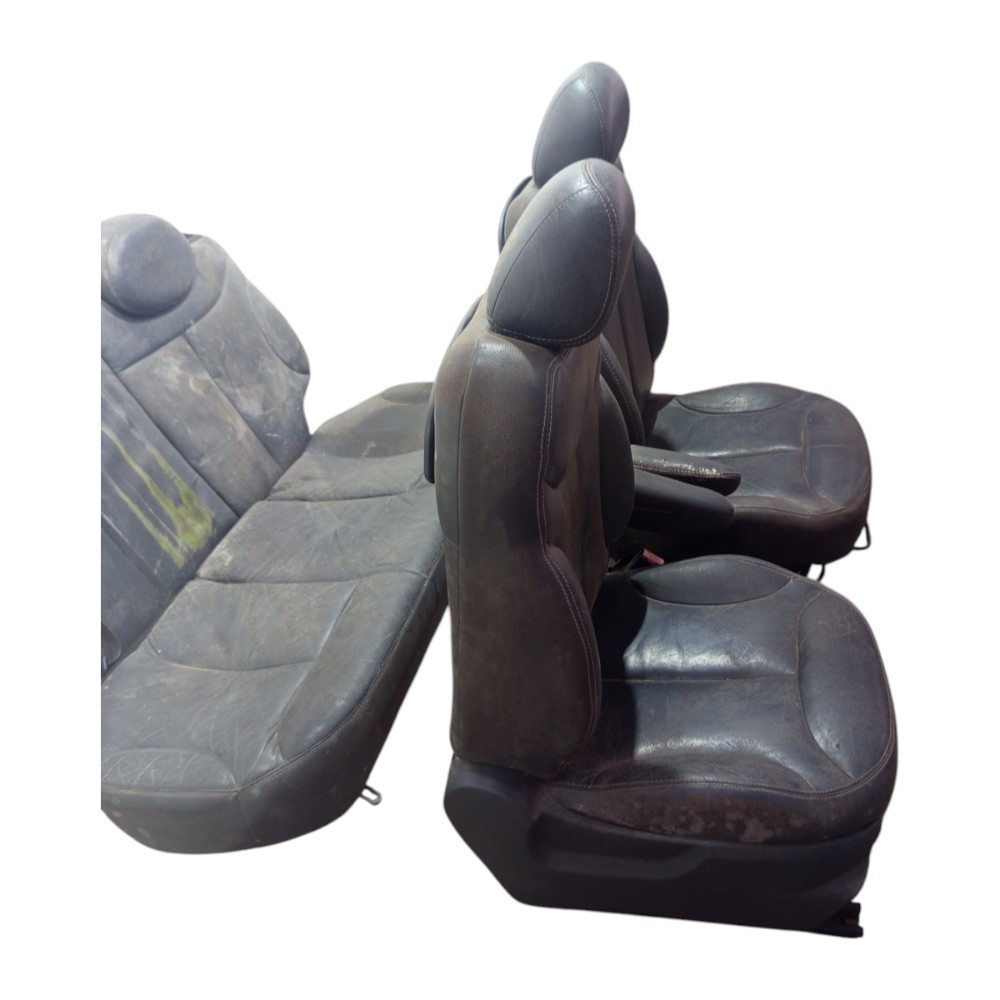 Jogo Banco Couro Citroen C3 2003 A 2012 Preto 4