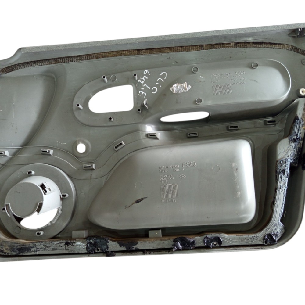 Forro Porta Dianteiro Esquerdo Renault Clio 4p 2004  A 2012 Cinza Claro 2