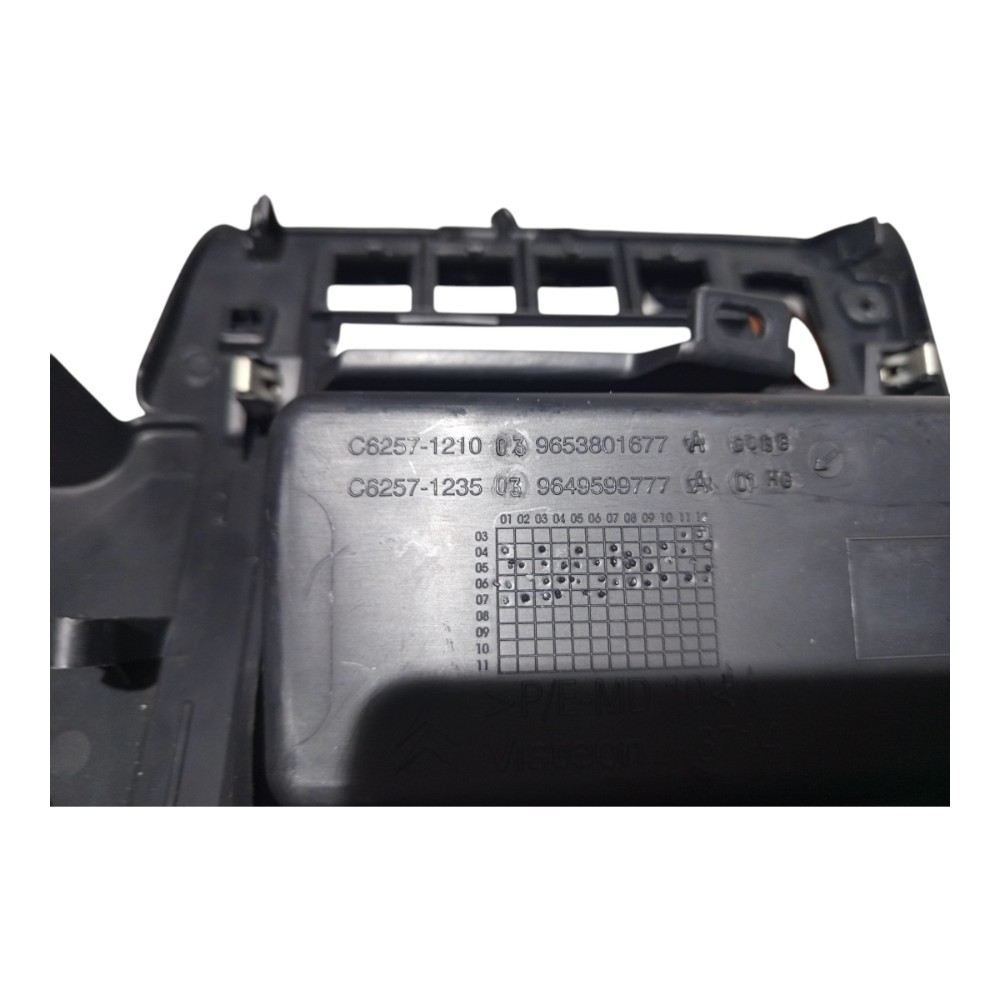 Acabamento Moldura Inferior Painel Citroen C4 2007 A 2013 Preto 6