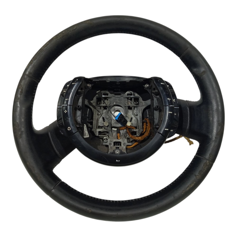 Volante Direção Comando Stereo Citroen C4 Pallas 2007 A 2013 Preto 1