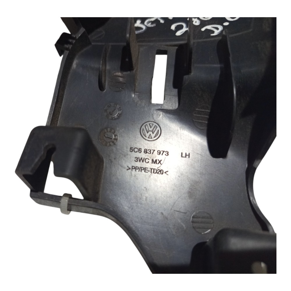 Moldura Interno Retrovisor Esquerdo Vw Jetta 2011 A 2018 Le Preto 7