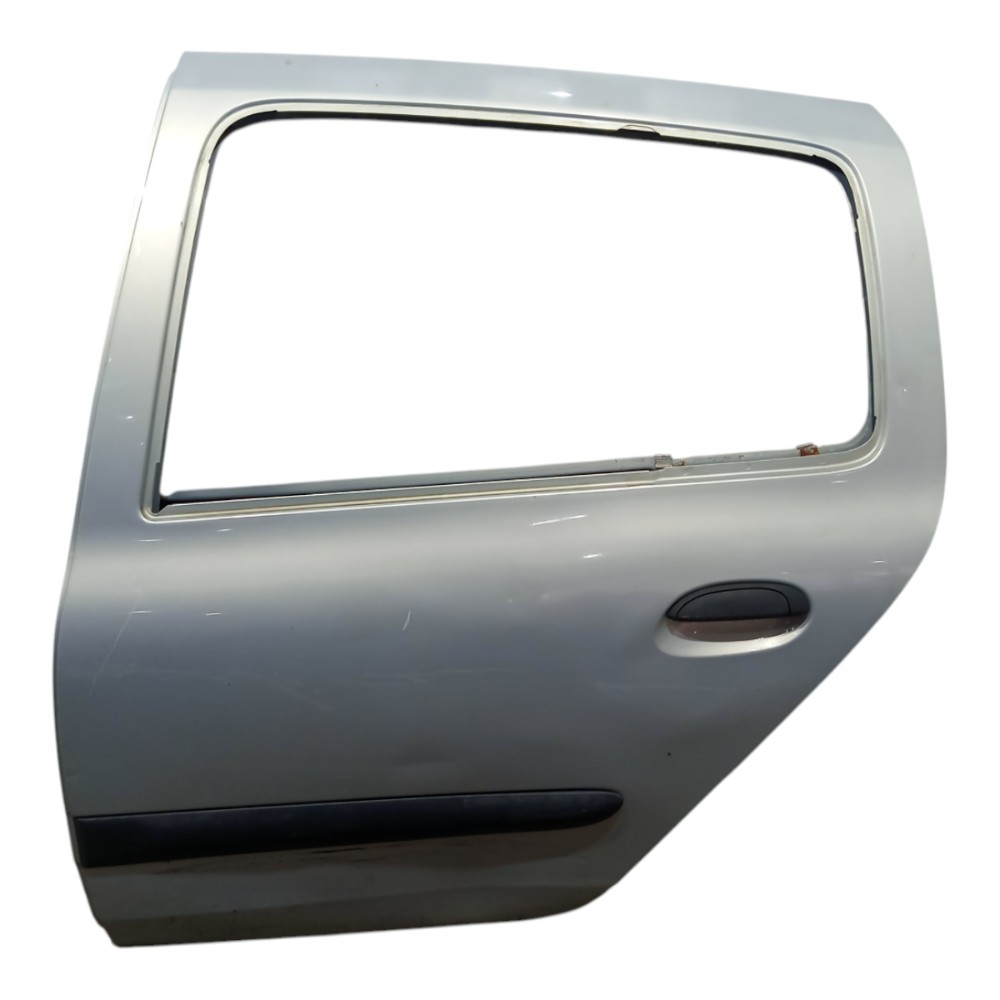 Porta Traseira Esquerda Renault Clio 1996 A 2006 Com Avaria Traseira Esquerda Prateado 1