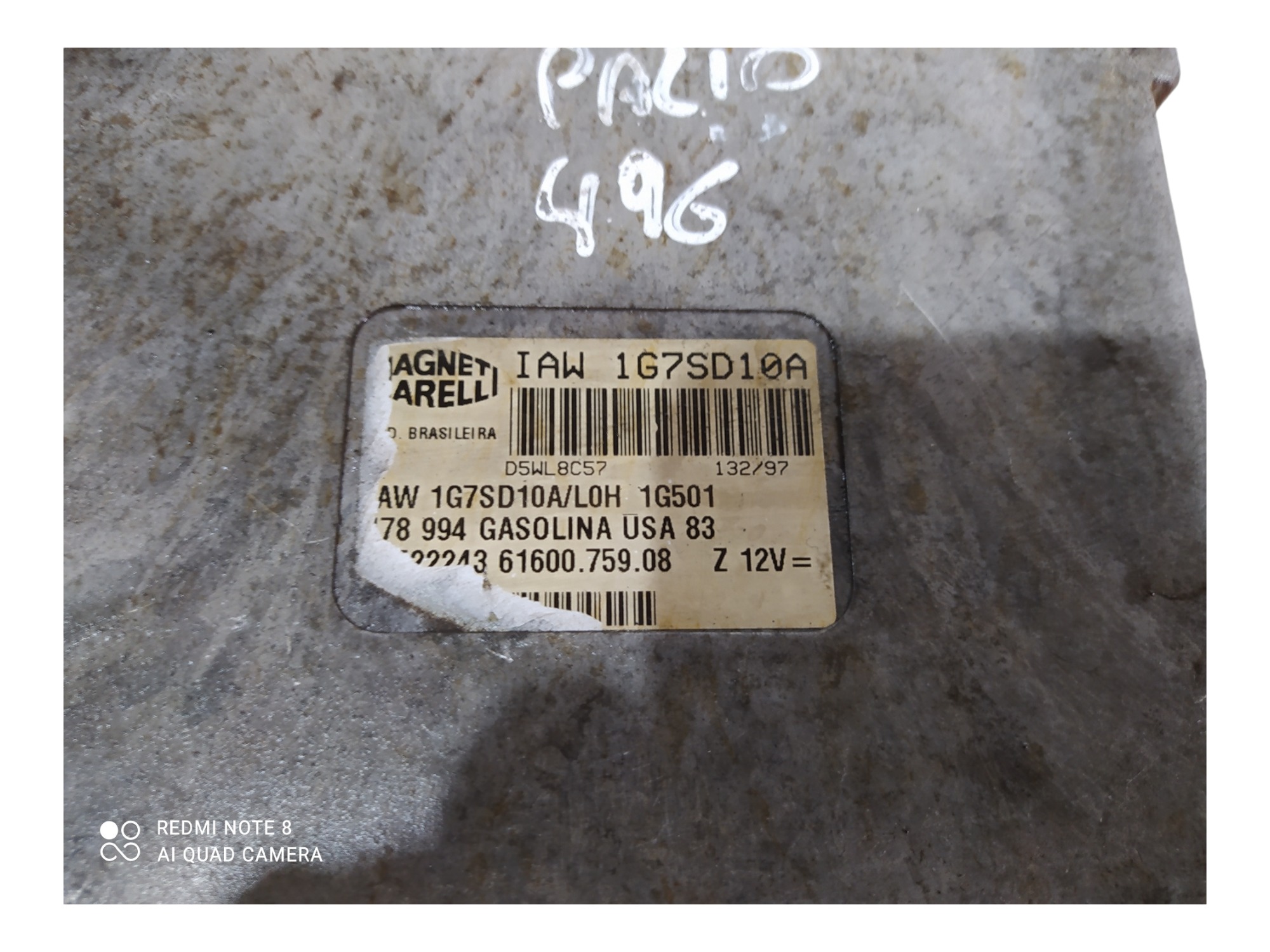 Modulo Injeção Fiat Palio 1.0 8v Gasolina Fiasa 1996 A 2000 8