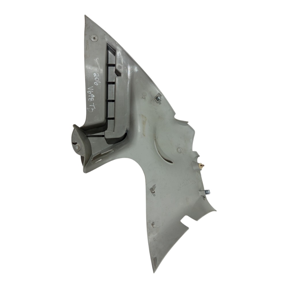 Suporte Bagagito Direito Acabamento Peugeot 206 1998 A 2007 Prata 5