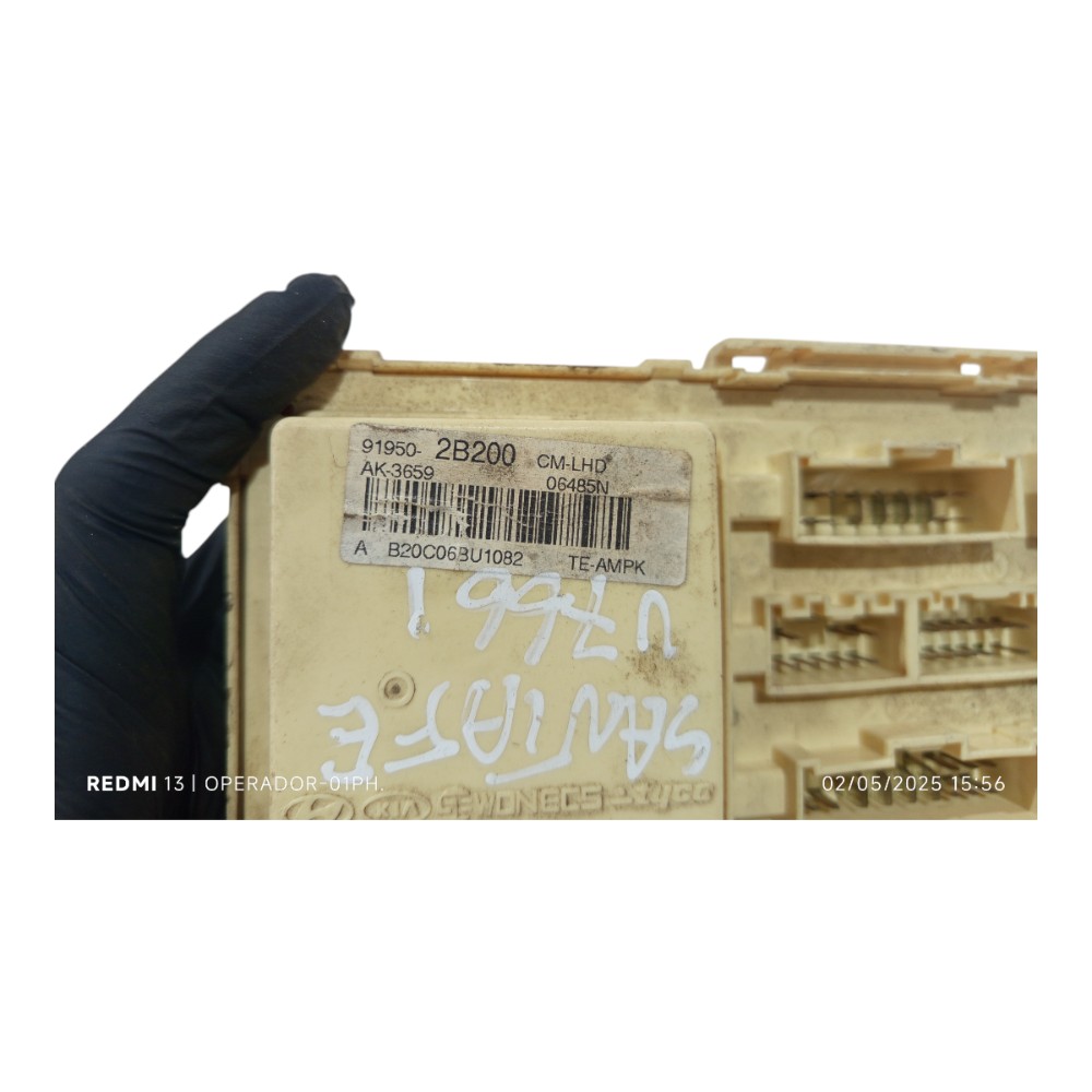 Caixa Fusível Hyundai Santa Fé 2.7 2006 2007 2008 A 2013 7
