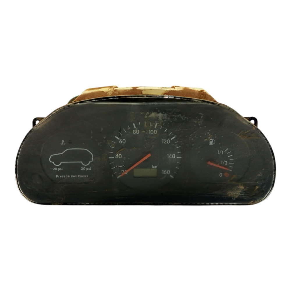 Painel Instrumentos Vw Gol G2 1995 1996 1997 1998 1999 2000 Preto Detalhes Branco Ponteiro Vermelho 1