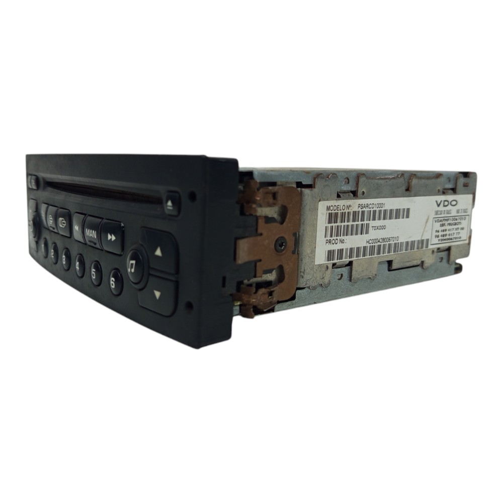 Rádio original Peugeot 206 2006 2007 2008 2009 2010 a 2012 2