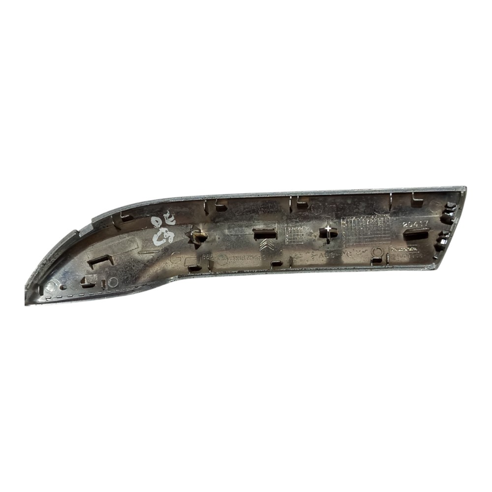 Moldura Puxador Porta Dianteira Le Citroen C3 2003 A 2012 Prata 4