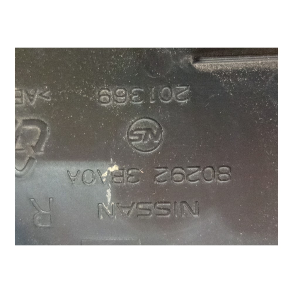Moldura Interno Retrovisor Ld Nissan Versa 2012 A 2017 Preto 7