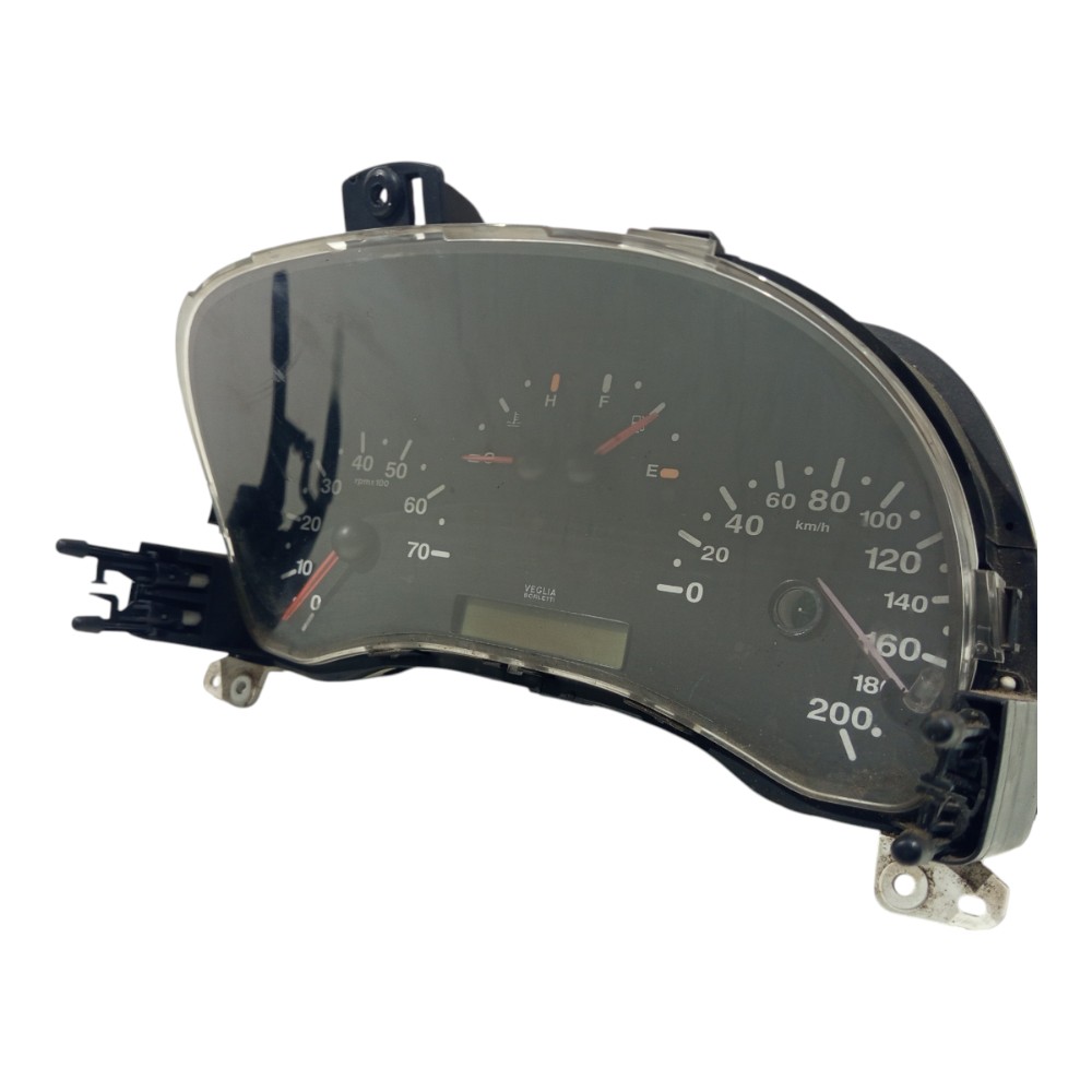 Painel Instrumentos Fiat Doblo 2002 2003 A 2010 Cd 606307002 Preto E Branco Com Detalhes Coloridos 2