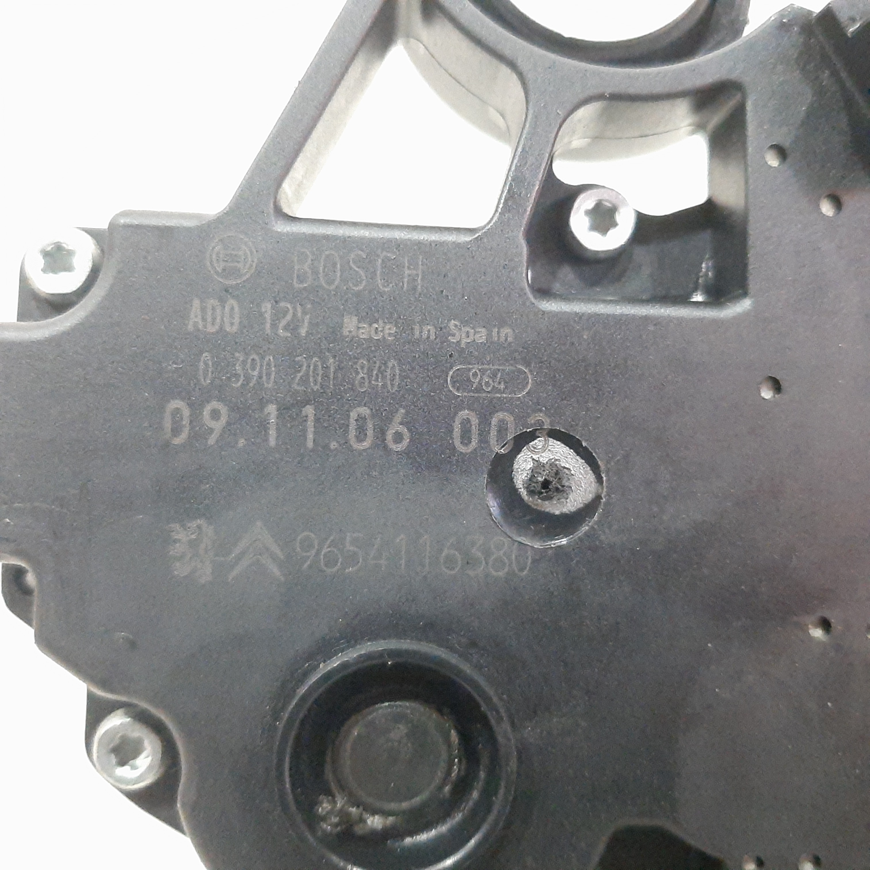 Motor Limpador Vidro Traseiro Citroen C4 Picasso 2009 A 2014 7