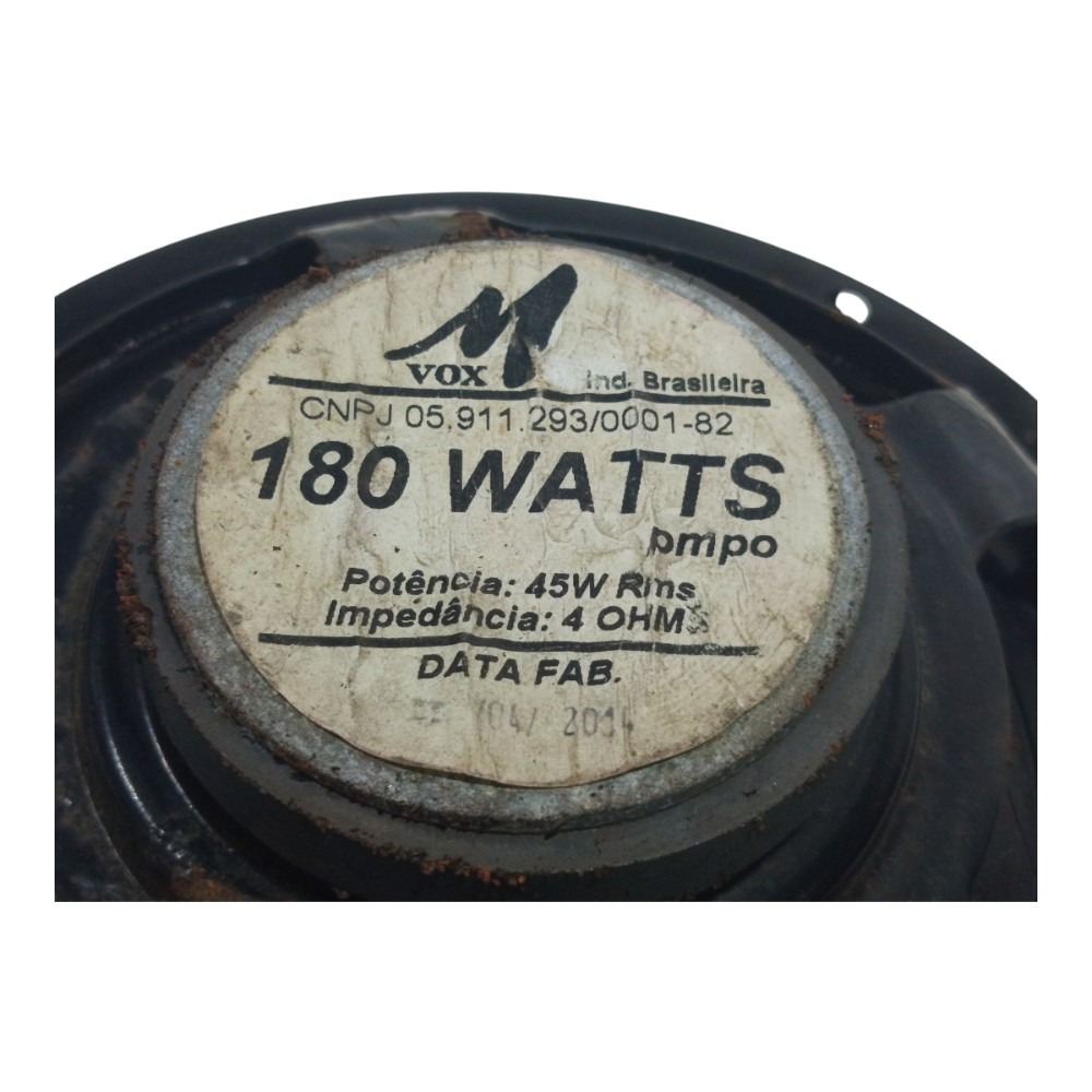 Alto Falante Vox 180 Watts  Preto 7