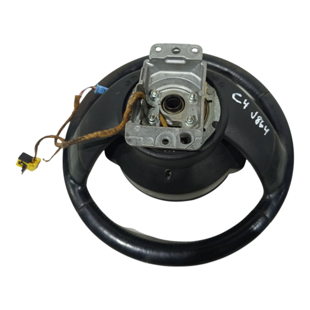 Volante Direção Comando Stereo Citroen C4 Pallas 2007 A 2013 Preto 3