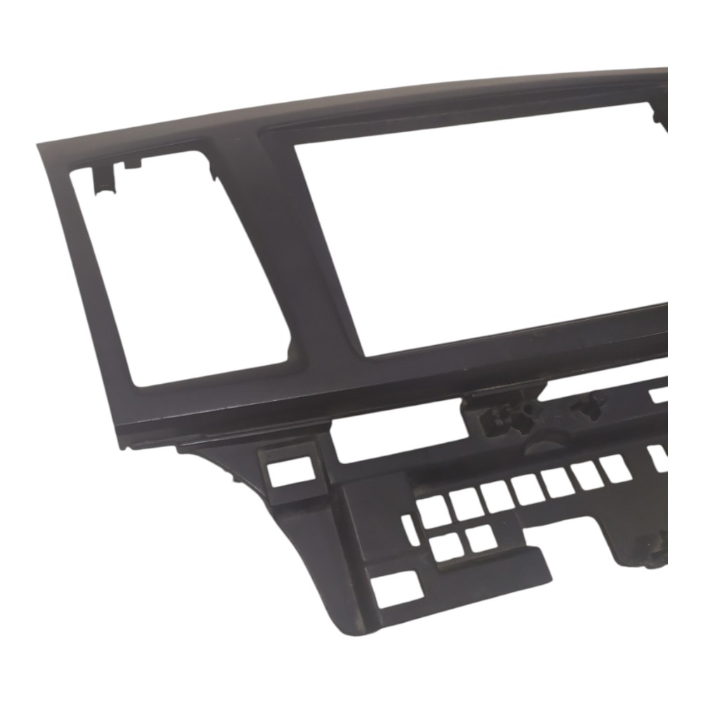Moldura Central Multimídia Mitsubishi Lancer Gt 2012 A 2014 Preto 3