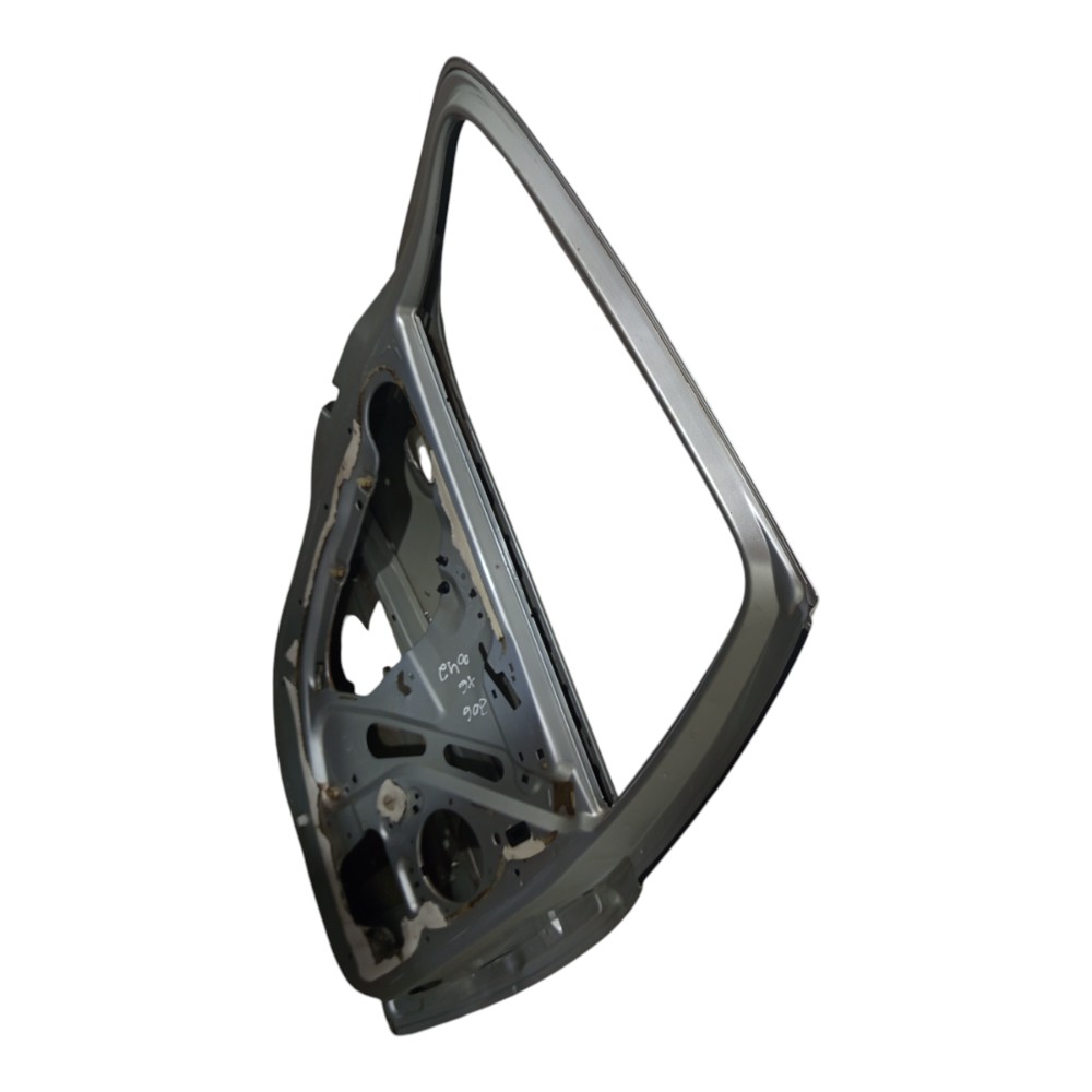 Porta Prata Traseira Esquerda Peugeot 206 2001 2002 A 2010 Traseira Esquerda Prateado 2