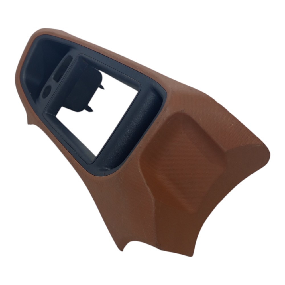 Moldura Som Multimídia Gm Prisma Onix 2013 A 2019 Detalhes Marrom 2