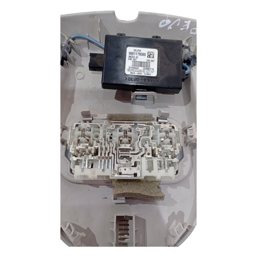 Moldura Luz Teto Cortesia Peugeot 308 2011 A 2014 6