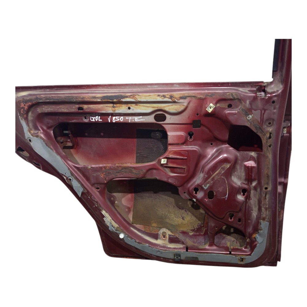 Porta Vermelha Escur Traseira Esquerda Vw Gol G3 1999 A 2005 Traseira Esquerdo Vermelho 9