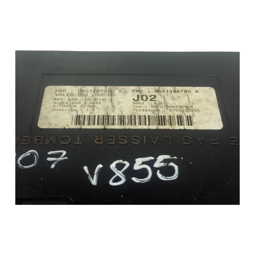 Módulo Bsi J02 Peugeot 307 2.0 16v 2007 2008 2009 A 2013 7