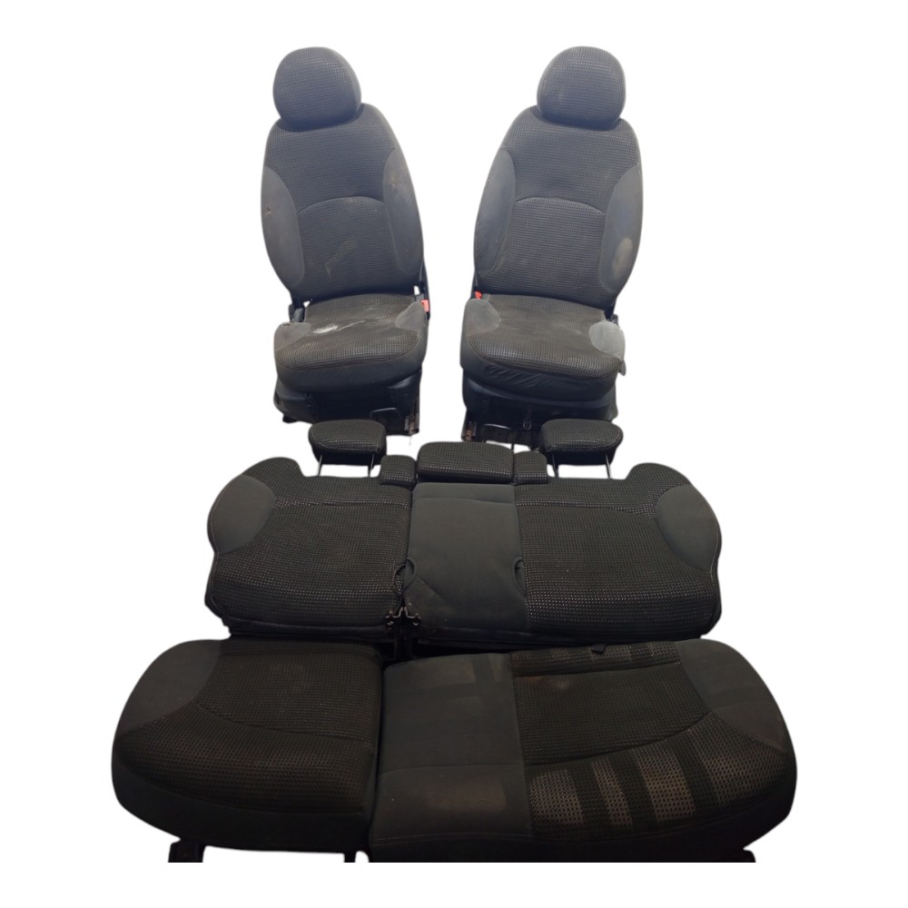 Jogo Banco Tecido Fiat Stilo 2003 2004 2005 2006 2007 A 2008 Preto 1