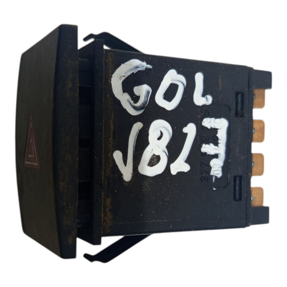 Botão Pisca Alerta Interruptor Saveir Gol Parati 1999 A 2005 Preto E Vermelho 3