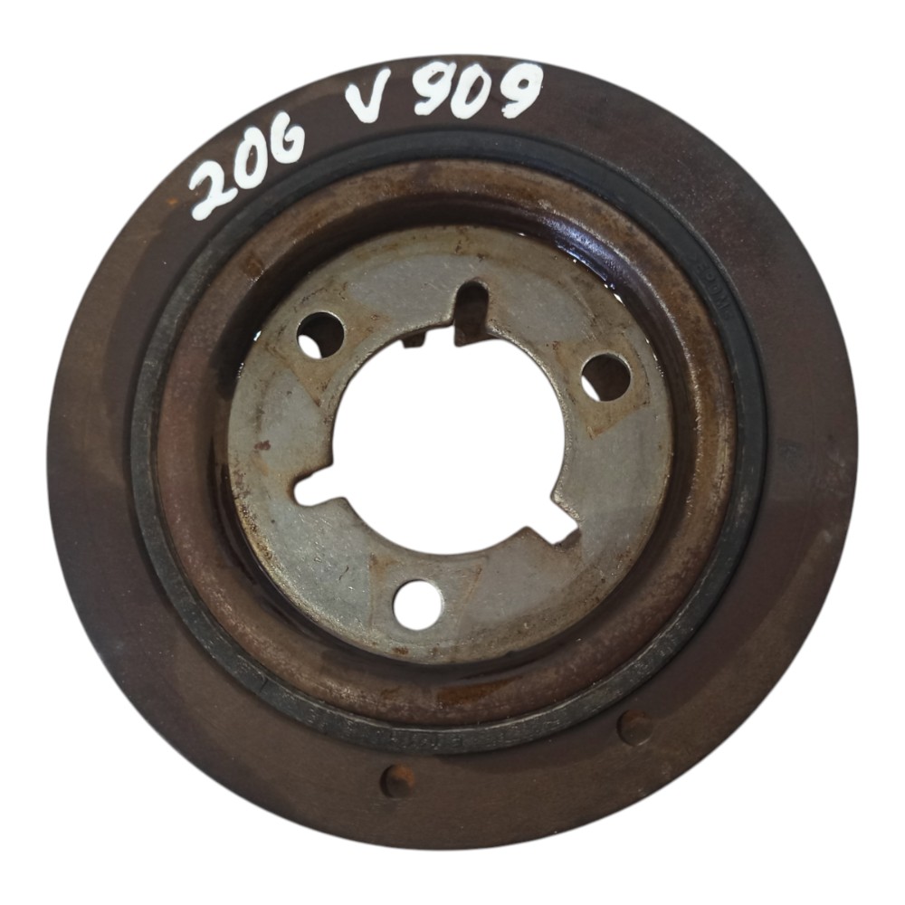 Polia Virabrequim Pegeout 206 1.4 8v Flex 2007 2008 A 2012 1