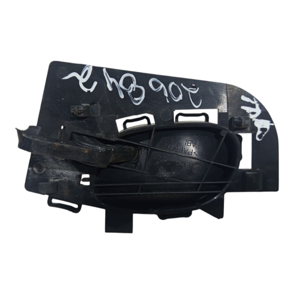 Maçaneta Interna Esquerdo Puxador Peugeot 206 2001 02 A 2012 Preto Dianteira 6