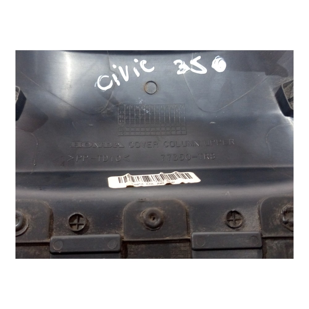Acabamento Superior Moldura Chave Seta Honda Civic 12 A 2016 Preto 2
