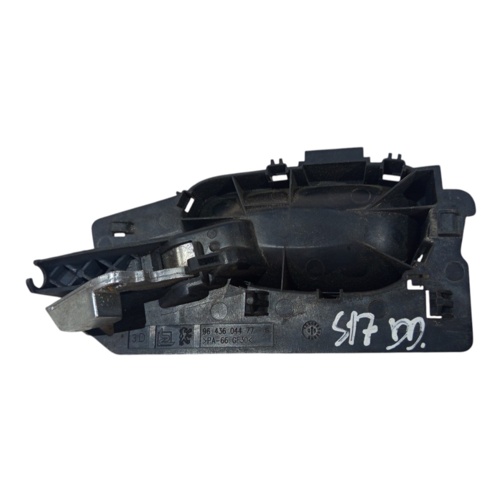 Macaneta Interna Traseiro Peugeot 307 2007 2008 A 2013 Preto E Cromado Dianteira 7
