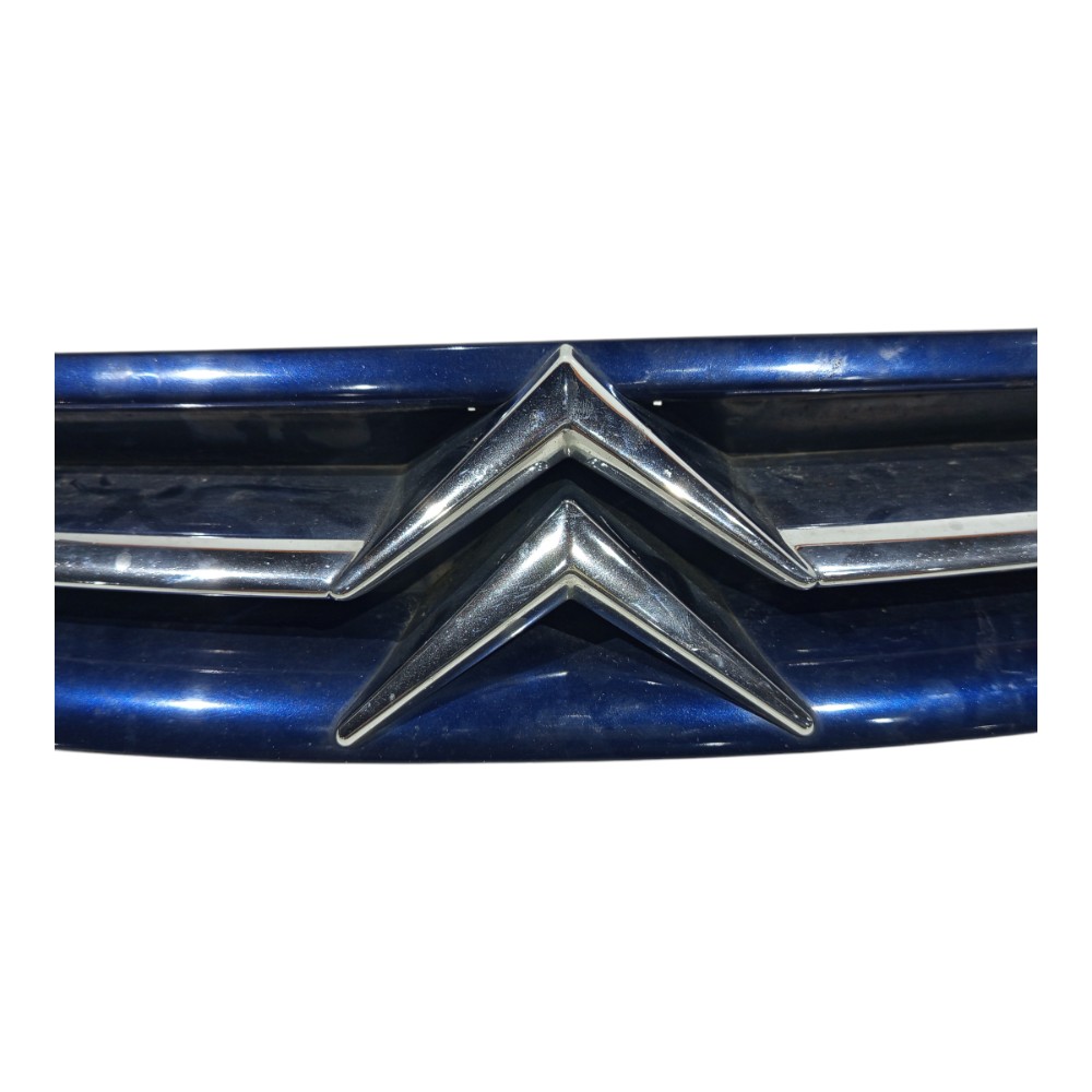 Grade Parachoque Dianteiro Azul Xsara Picasso 2001 A 2012 Azul E Cromado Plástico Rígido 3