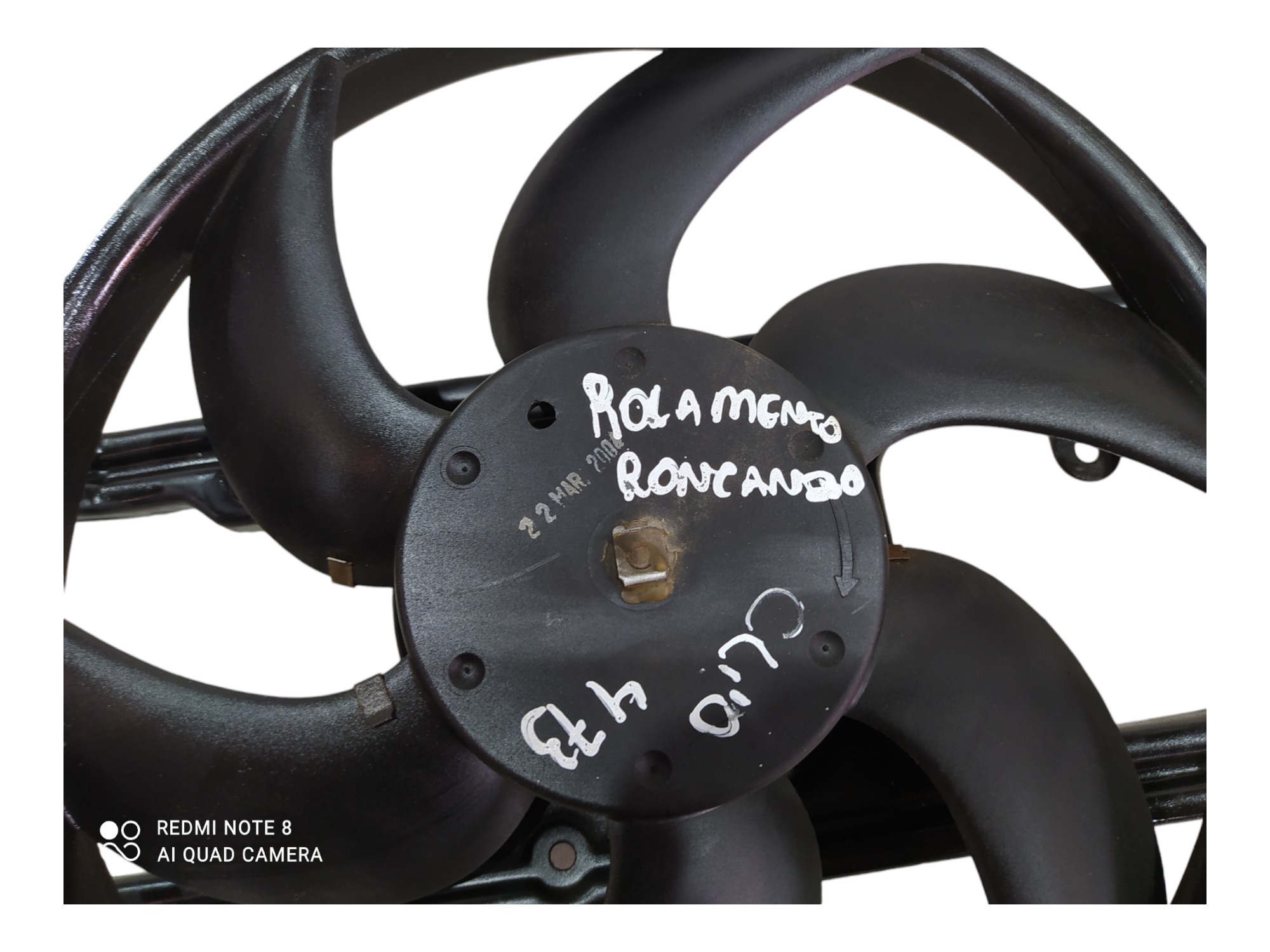 Ventoinha Eletroventilador Renault Clio 1.0 S/ar 2004 A 2012 8