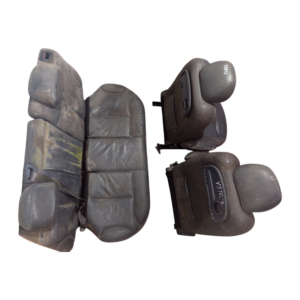 Jogo Banco Couro Citroen C3 2003 A 2012 Preto 9