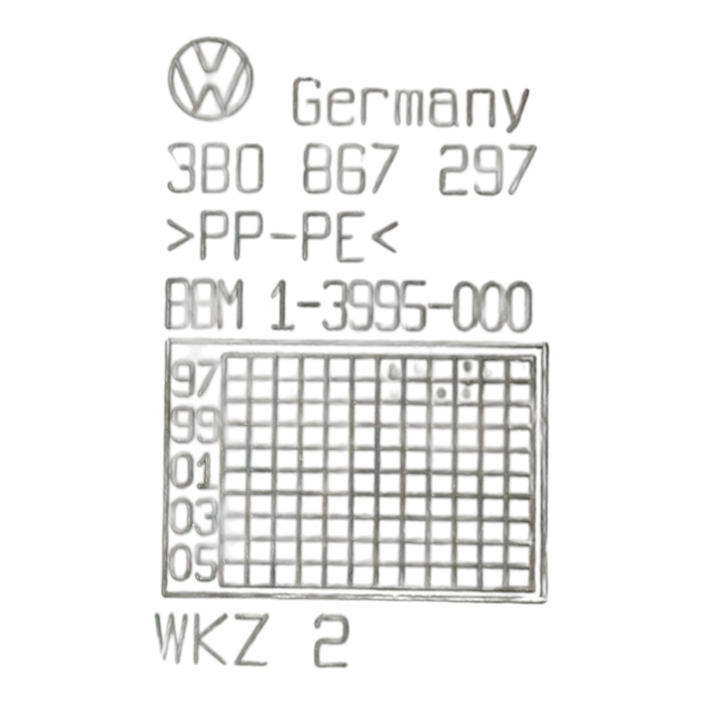 Acabamento Inferior Coluna B Vw Passat 96 97 A 2005 Esquerdo 7