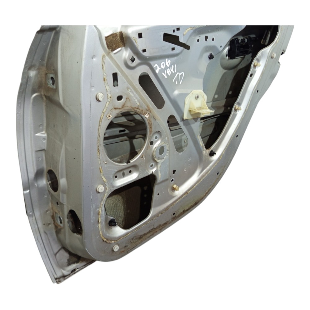 Porta Traseira Direita Peugeot 206 2001 2002 A 2010 Prata Traseira Direita Prateado 7