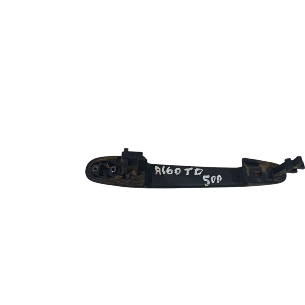 Puxador Maçaneta Externa Mercedes Classe A160 1999 A 2005  Preto Com Faixa Cromada 3