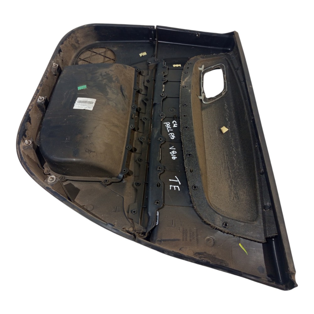Forro Porta Traseiro Esquerdo Citroen C4 Pallas 2007 A 2012 Preto 4