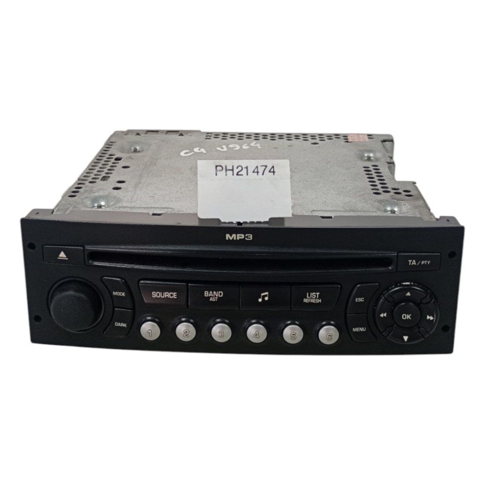 Radio Mp3 Cd Original Citroen C4 Pallas 2006 A 2013 5