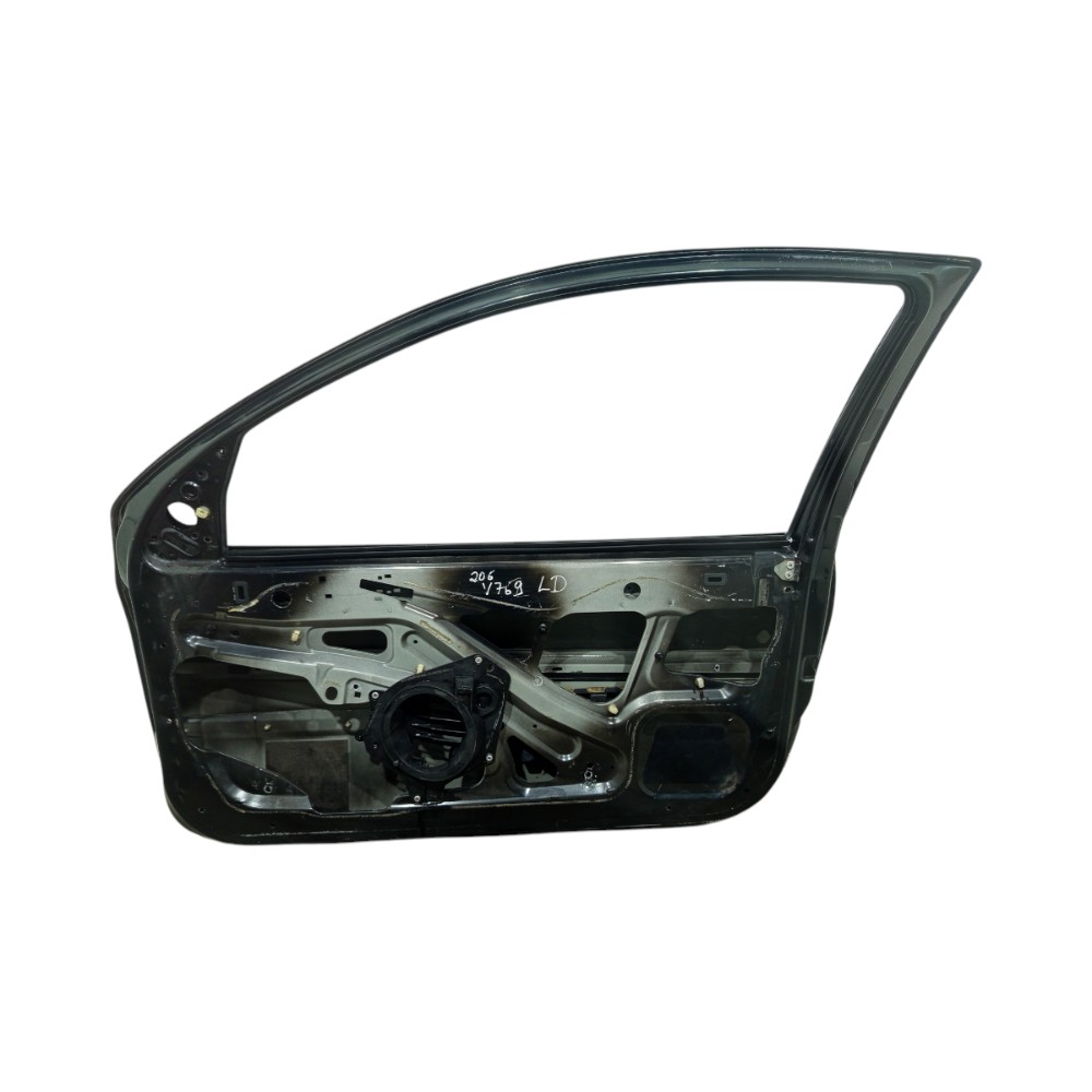 Porta Dianteira Direita Peugeot 206 Rallye 2p 2001 A 2007 Dianteira Direito Preto 3