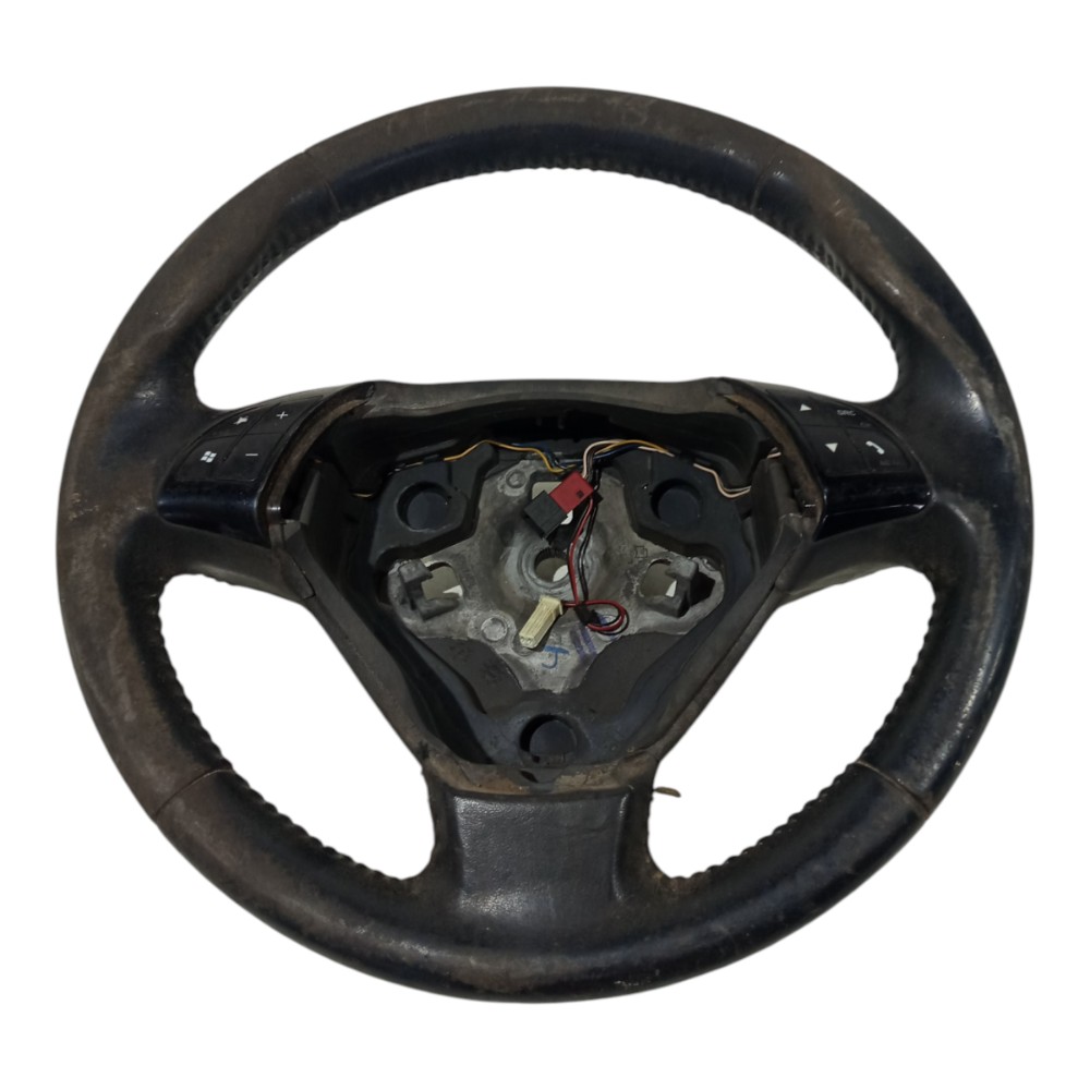 Volante Com Comandos Fiat Linea 2004 2005 A 2010 Detalhes Preto