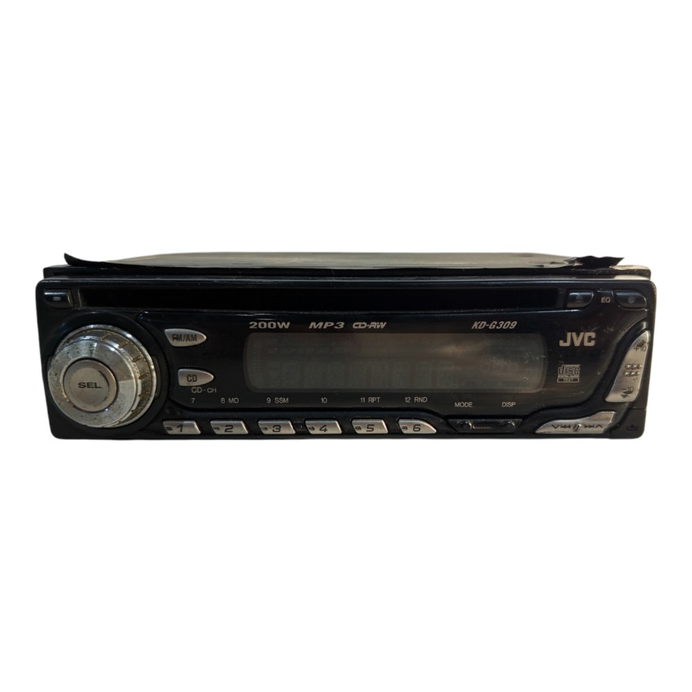 Som automotivo universal cd player rádio JVC KD G309ur 3