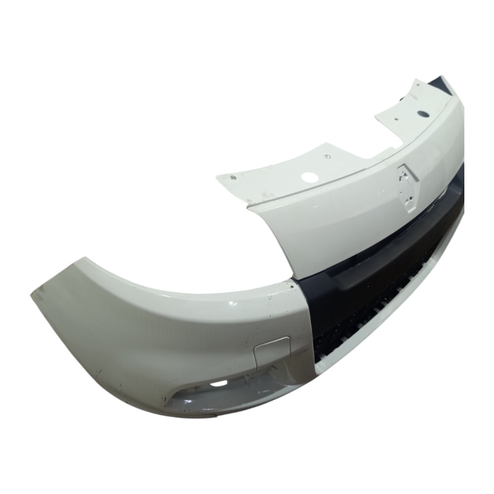 Para-choque Diant Renault Sandero 2012 A 2014 Com Avaria Branco 5