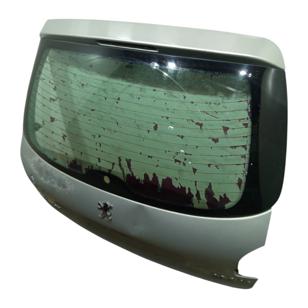 Tampa Porta Malas Peugeot 206 1999 2000 2001 2002 A 2012 Prateado 5