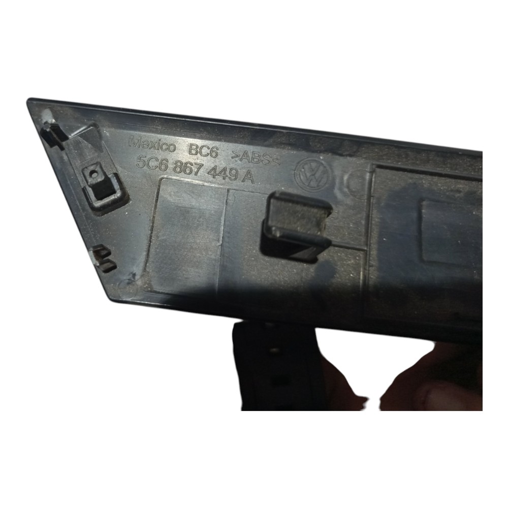 Friso Porta Traseira Esquerd Volkswagen Jetta 12-2015 Avaria Cinza 5