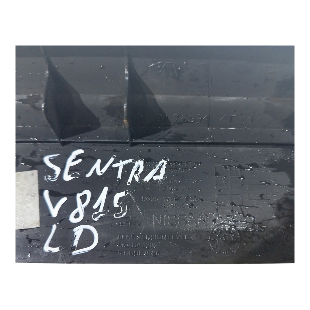 Soleira Acabamento Porta Direita Nissan Sentra 2008 A 2012  Preto 4