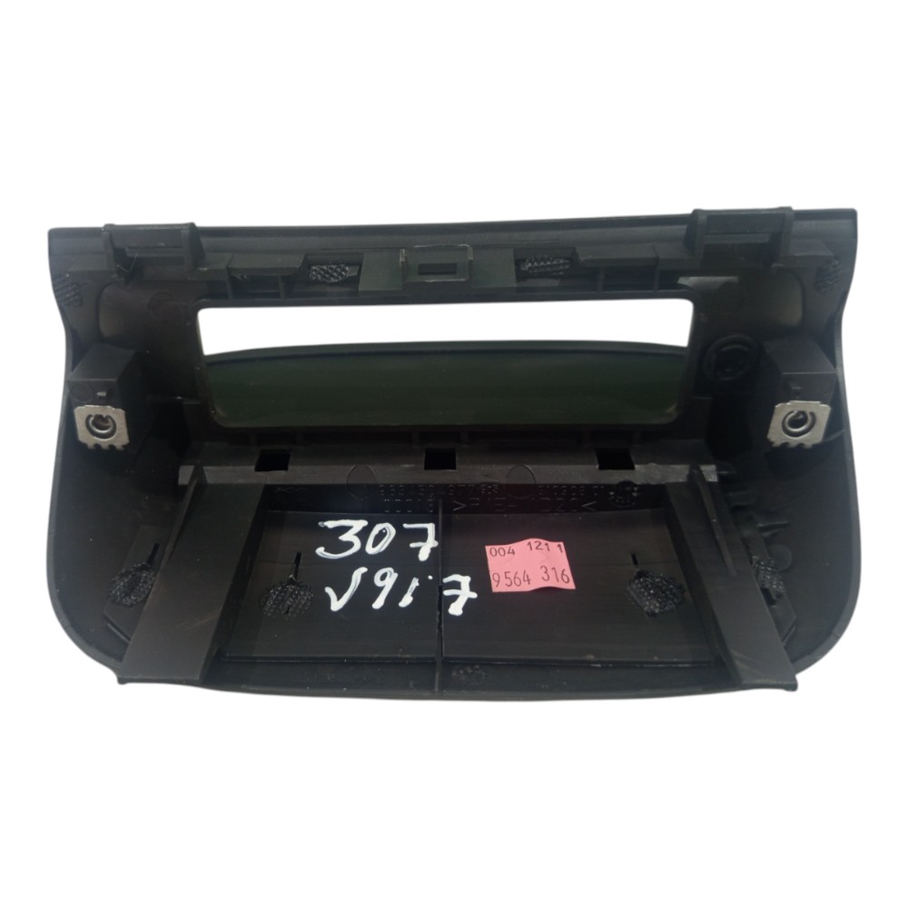 Moldura Acabamento Computador Bordo Peugeot 307 2007 A 2012 Preto 2