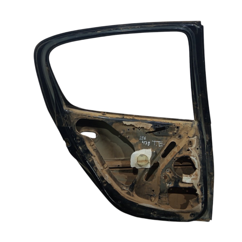 Porta Traseira Esquerda Peugeot 206 2000 A 2012 Traseira Esquerda Preto 4