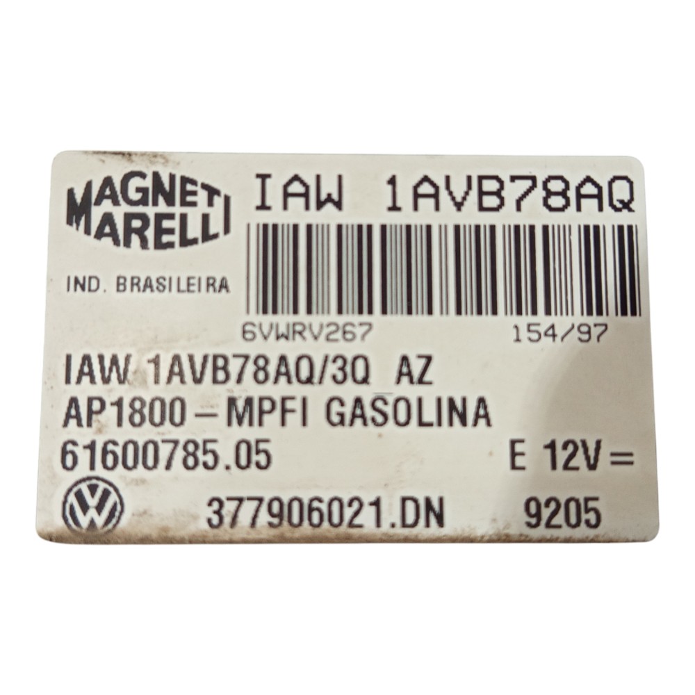 Módulo Injeção Volkswagen Gol G3 1.0 8v 1999 2005 377906021 2